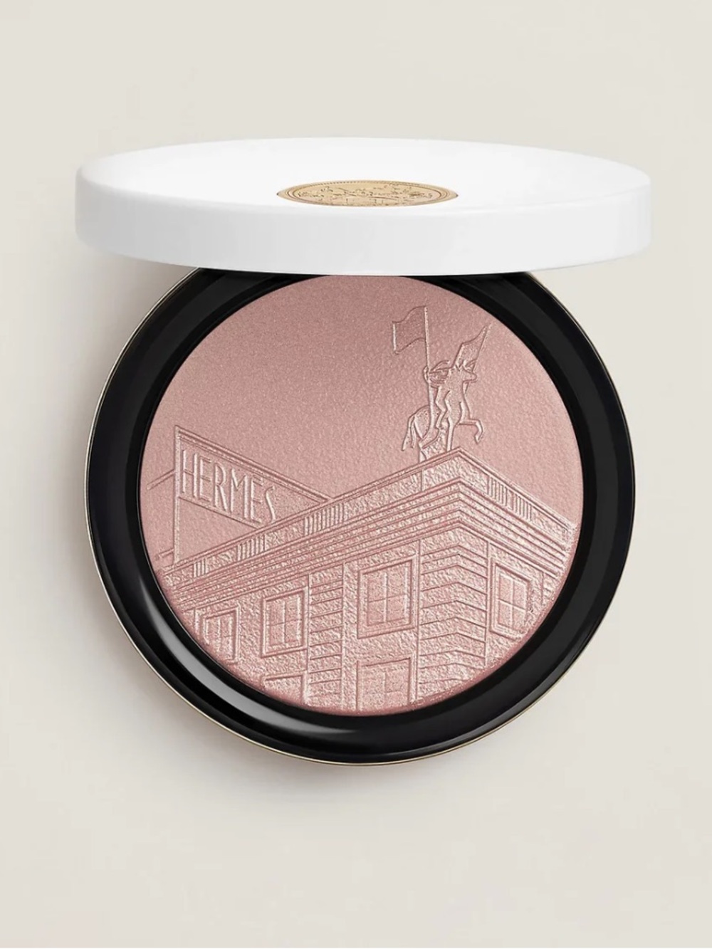 Hermes Poudre 24 Faubourg face and eye highlighter Limited edition Rose Gold
